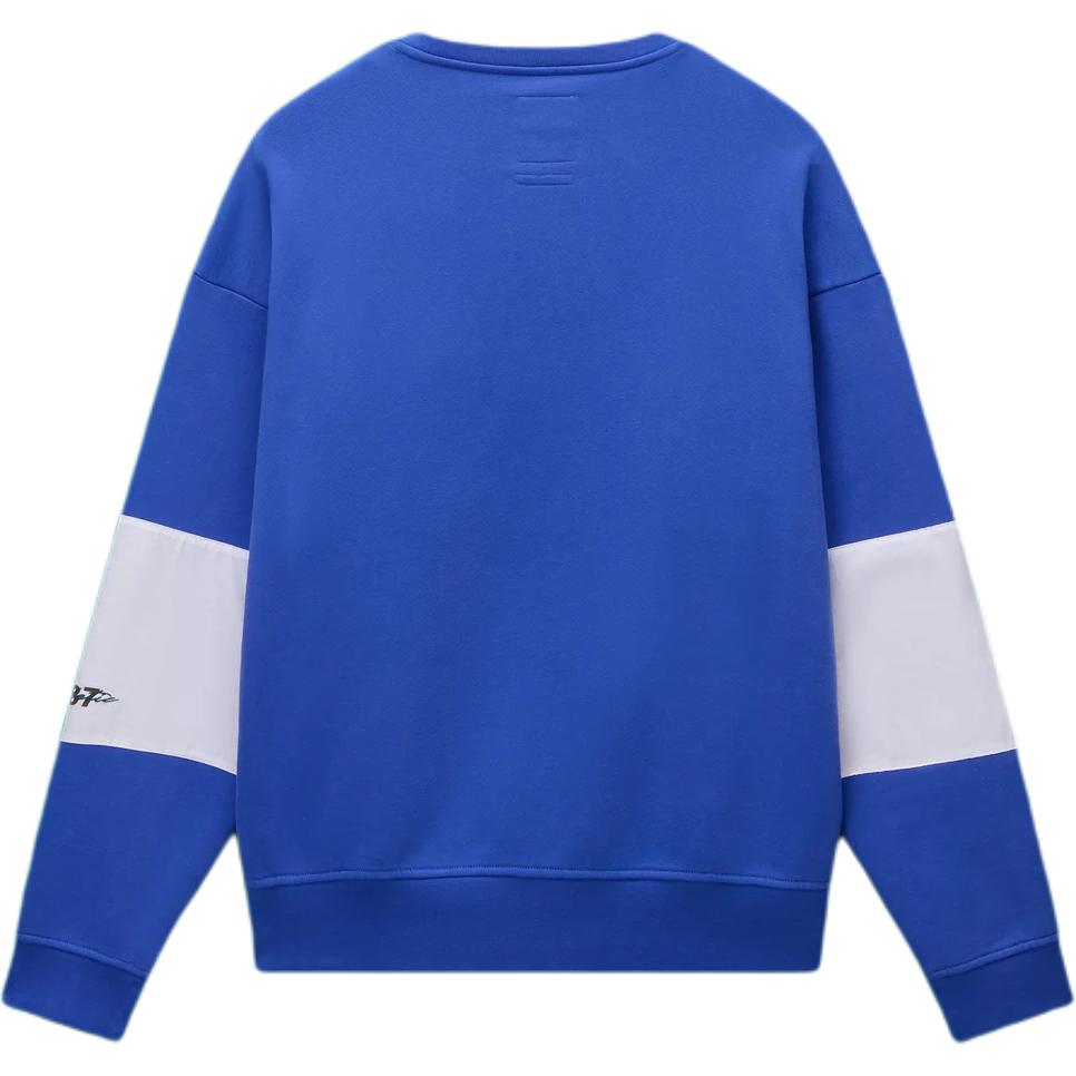Худи Martine rose × Napapijri FW25 logo (серое) — Ярко-синий — фото 2