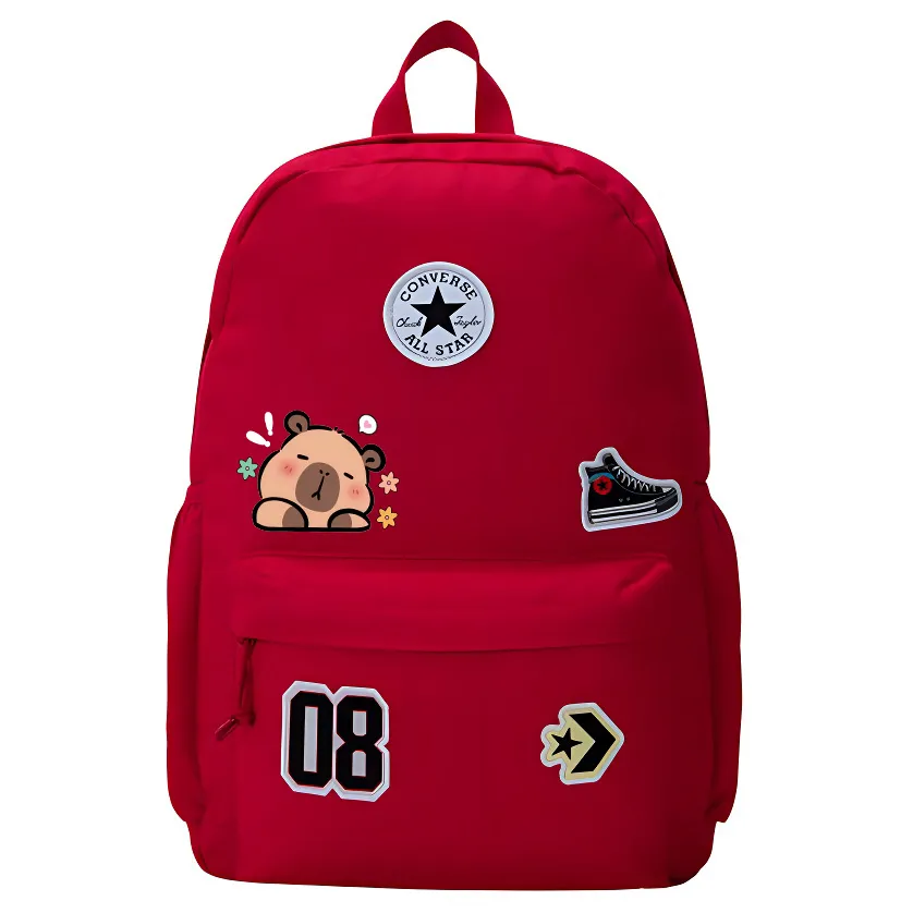 Converse Polyester Backpack Medium Unisex Preppy Red
