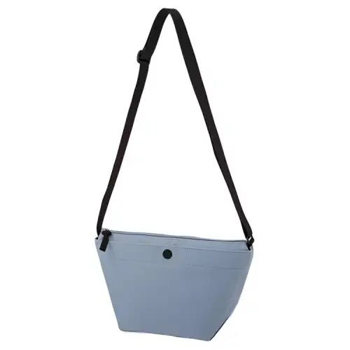 UNIQLO Zip Closure Nylon Crossbody Bag, Shoulder Bag Unisex Lake Blue