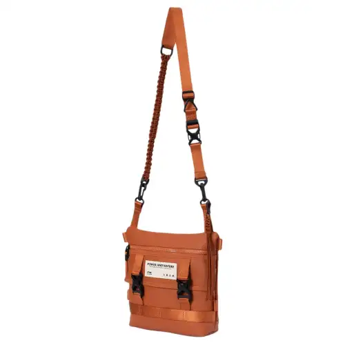 Li Ning Urban Outdoor Collection Fabric Crossbody Bags Unisex Orange