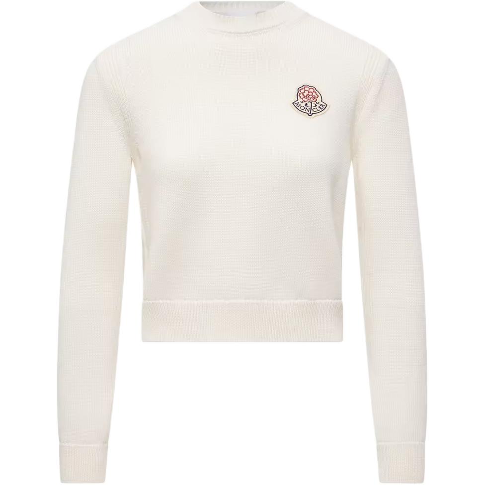 Женский свитер Moncler Crew Neck Tricot (бежевый)