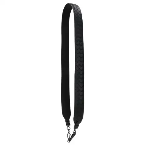 Bottega Veneta Woven Leather Bag Straps Women's Black