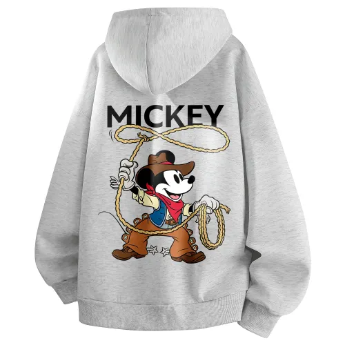 Disney Disney, denim cartoon comfortable high quality cardigan hip-hop style, hoody, sweatshirt for men and women, American style, print, loose fit