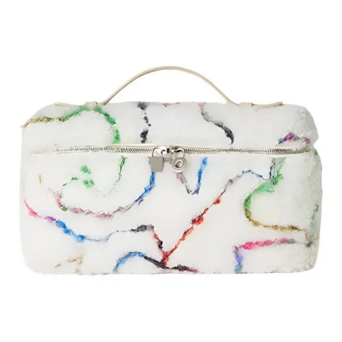 Loro Piana ExtraPocket Sheepskin Clutch Women's White With Ivory
