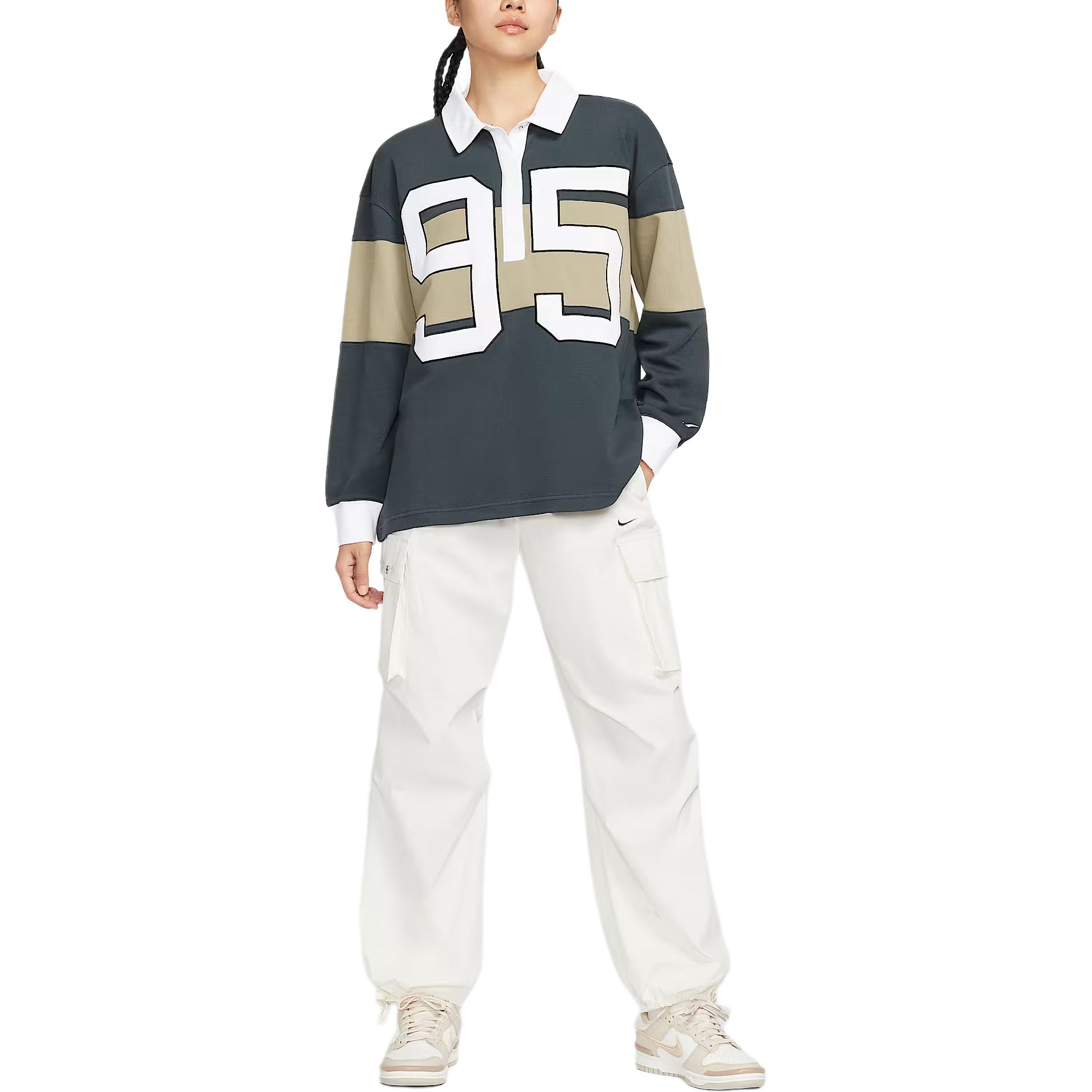 Женская футболка Nike Sportswear Street LS GFX (черно-белая)
