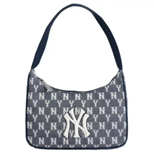 MLB Monogram Collection Polyester Shoulder Bag Unisex Marine Blue