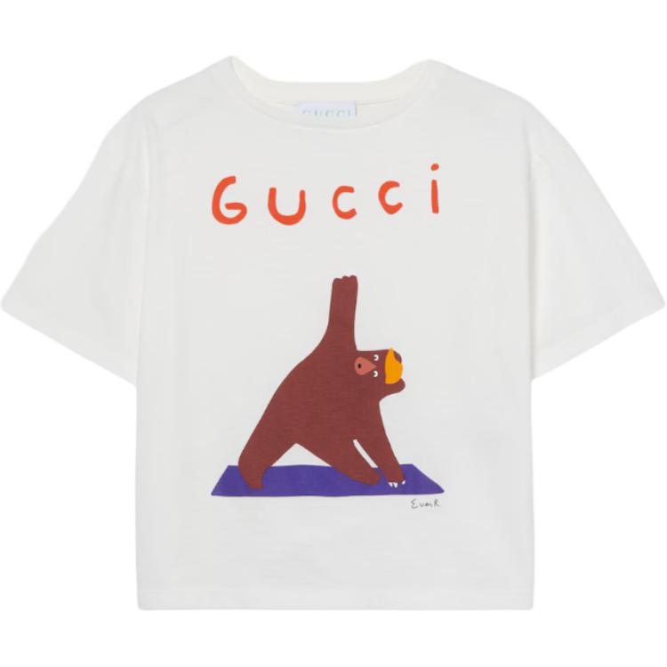 Женская футболка Gucci FW25 (белая)