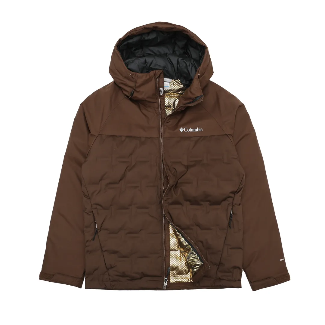 Columbia Down Jacket Men's Maillard Style Brown