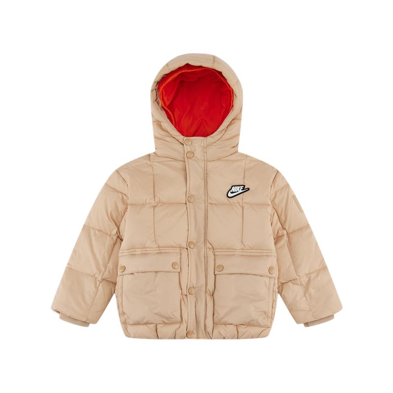 Детский пуховик Nike с капюшоном (черный)