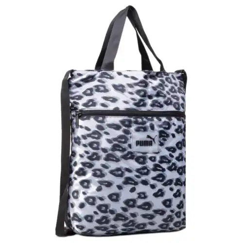 PUMA Fabric Handbag, Shoulder Bag Unisex Black & White