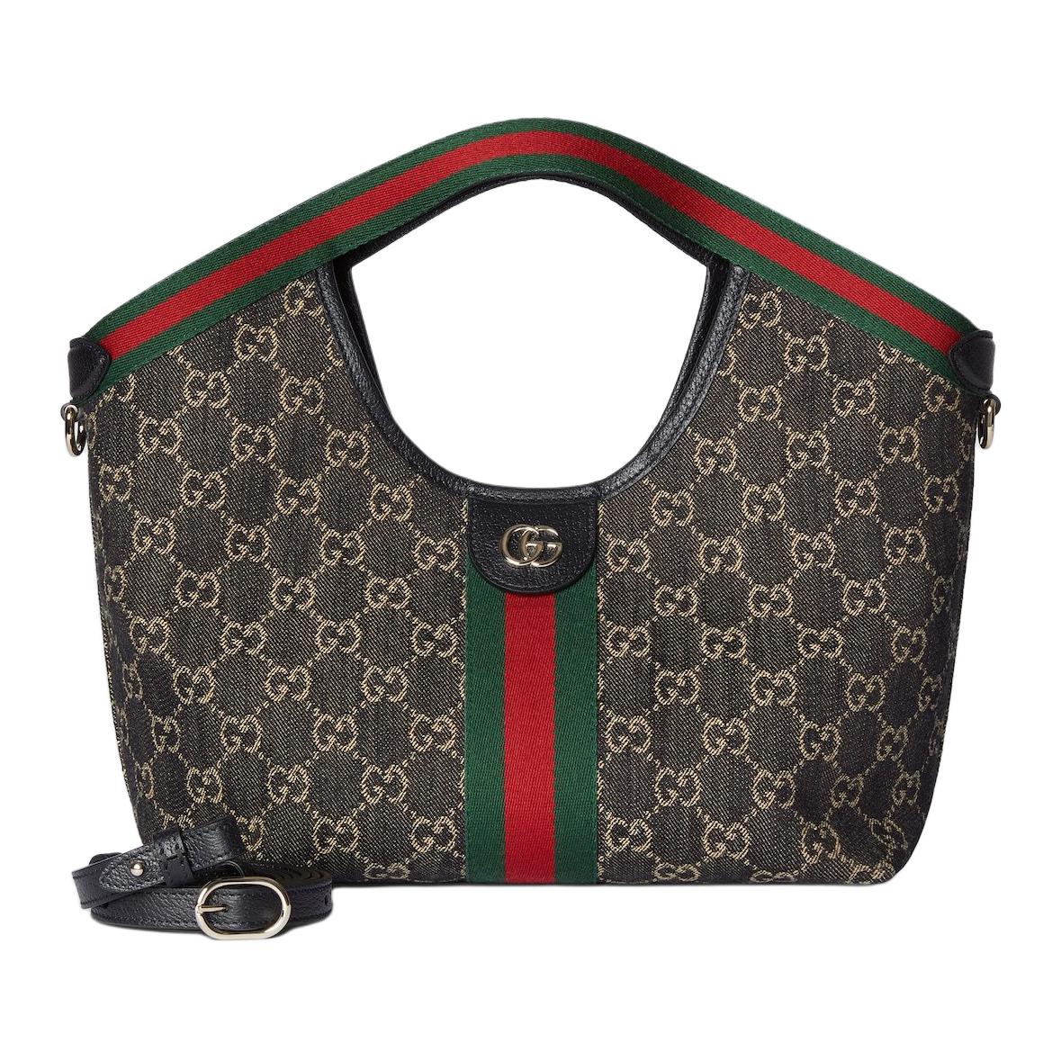 Женская сумка Gucci Giglio (черно-белая)