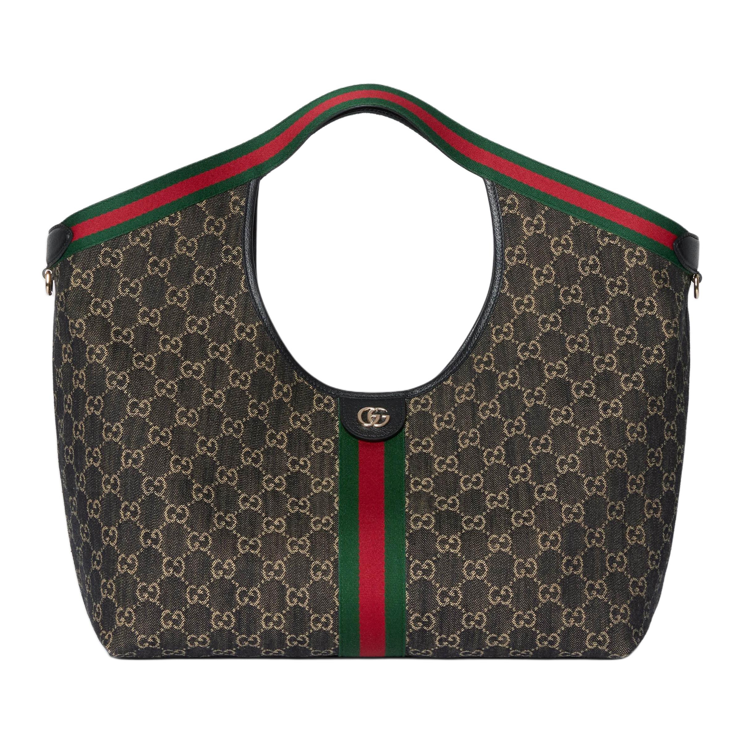 Женская сумка Gucci Giglio Tote (черно-белая)