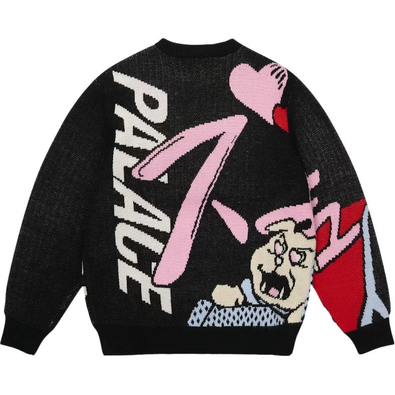 Свитер Palace FW25 DROP1 REAR VIEW KNIT (черный) — фото 2