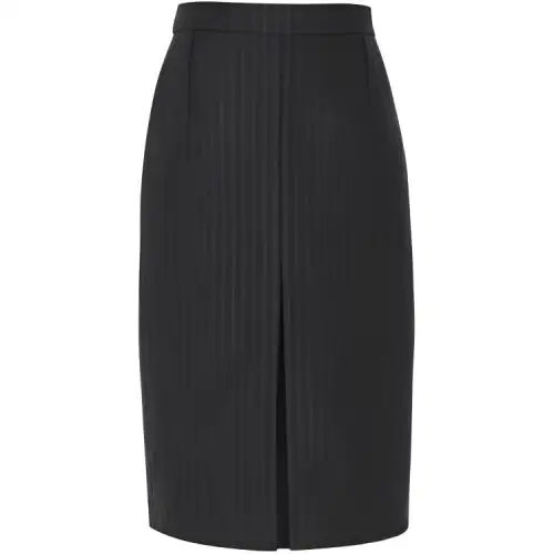SAINT LAURENT Stripe Detailed Zipped Pencil Skirt