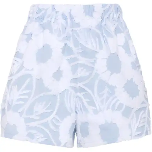 Prada floral embroidered shorts