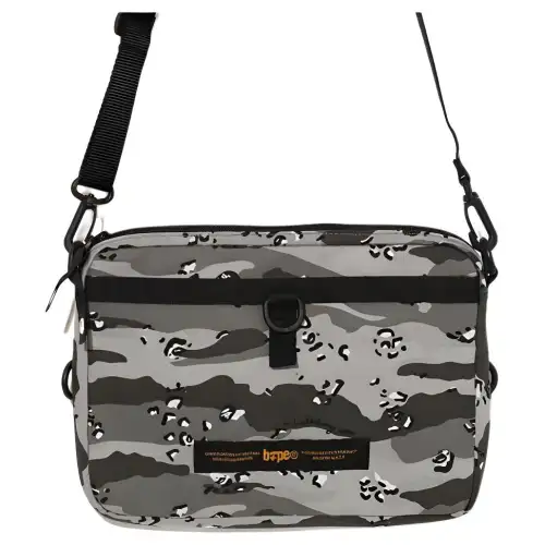 A BATHING APE Bape Cotton Crossbody Bag, Shoulder Bag Unisex Multicolor