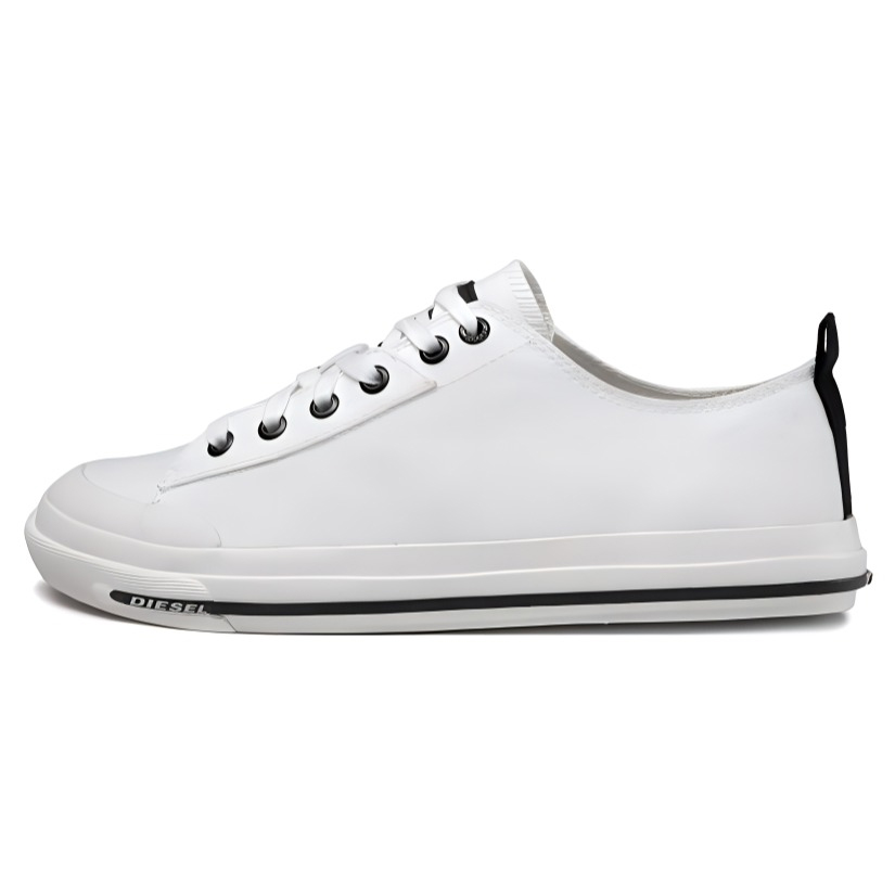 DIESEL Ткань удобная популярный Низкая банда панель обувь мужской стиль белый