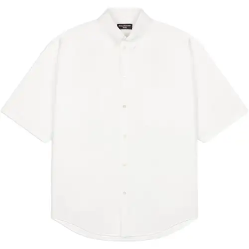 Balenciaga Shirts Men's White Pointed Collar Moderate Other