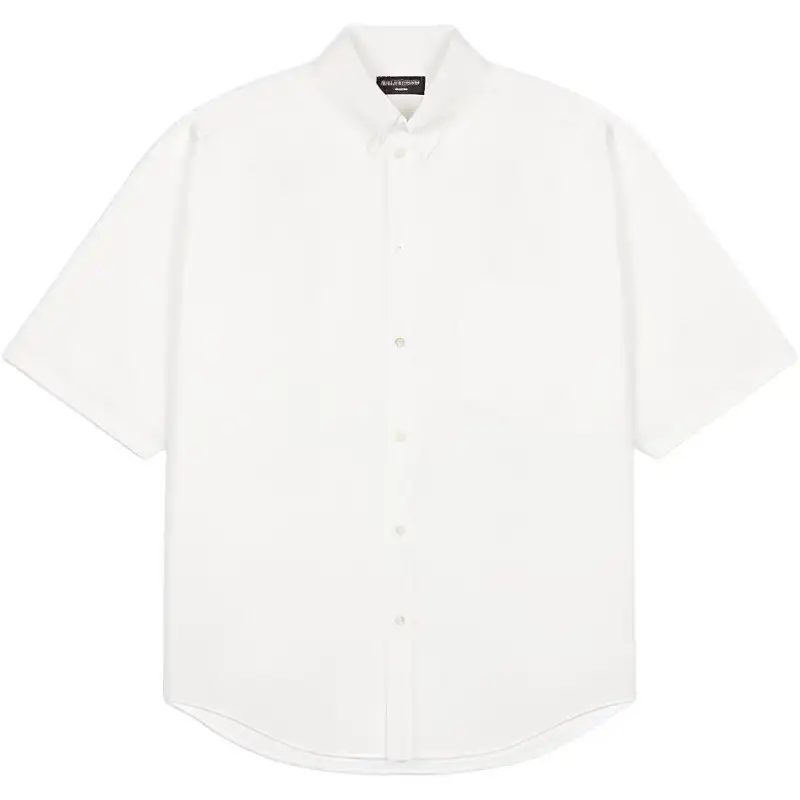 Balenciaga Shirts Men's White Pointed Collar Moderate Other
