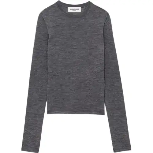 SAINT LAURENT Crewneck Knitted Jumper