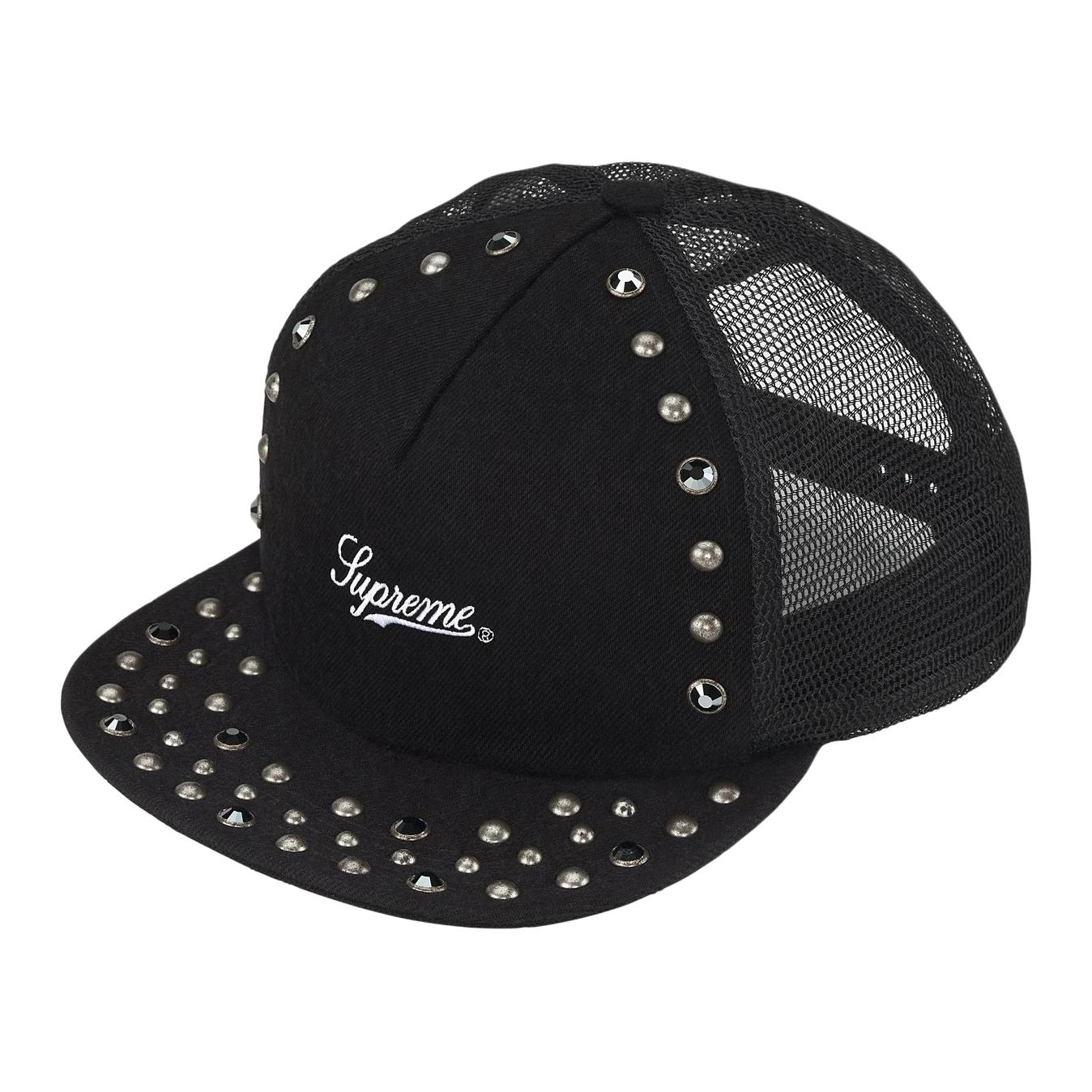 Кепка Supreme Studded Mesh Back 5-Panel (темно-синяя)