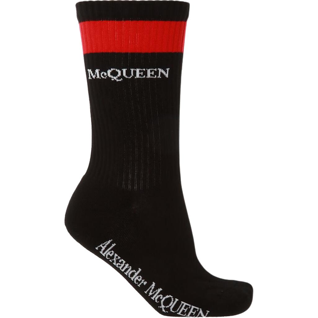 Alexander McQueen Crew Socks Men’s Black