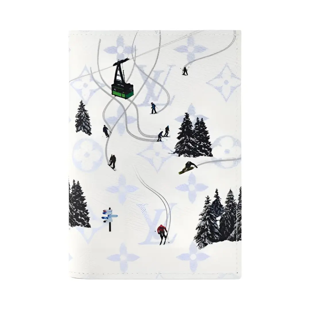 LOUIS VUITTON Monogram Coated Canvas Passport Holder Men's White