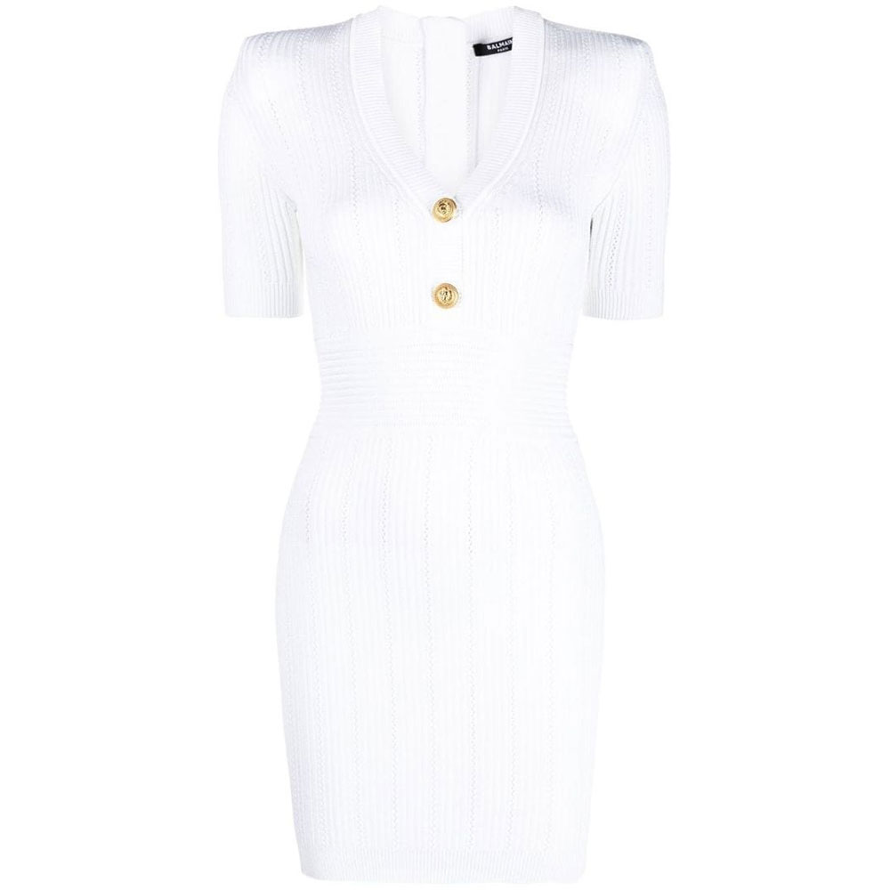 Женское платье BALMAIN (белое)