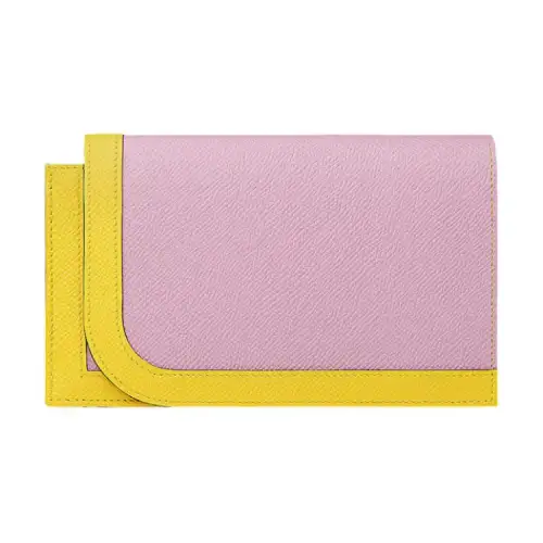 HERMES Camail Epsom Leather Wallet Women's Multicolor