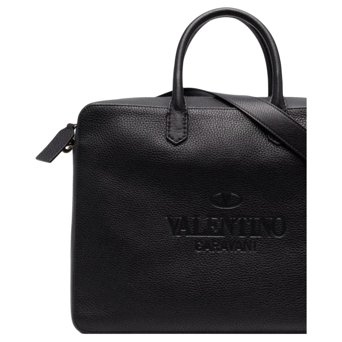 Мужская сумка Valentino (черная) — фото 4