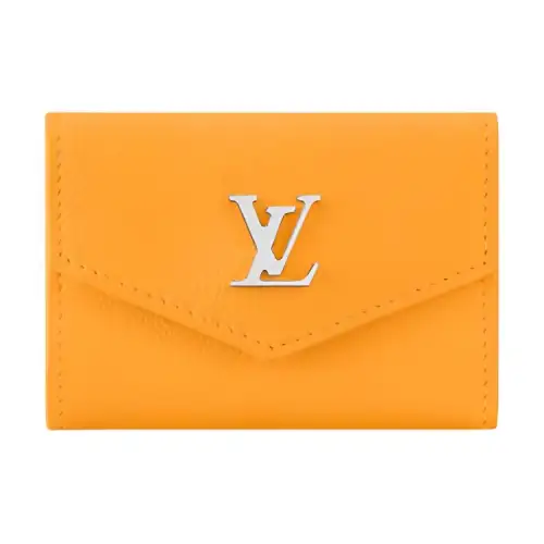 LOUIS VUITTON Calfskin Wallet Mini Women's Doll Yellow
