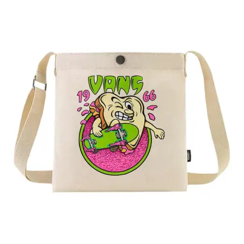 Vans Fabric Shoulder Bag, Crossbody Bag Regular Unisex Vintage White