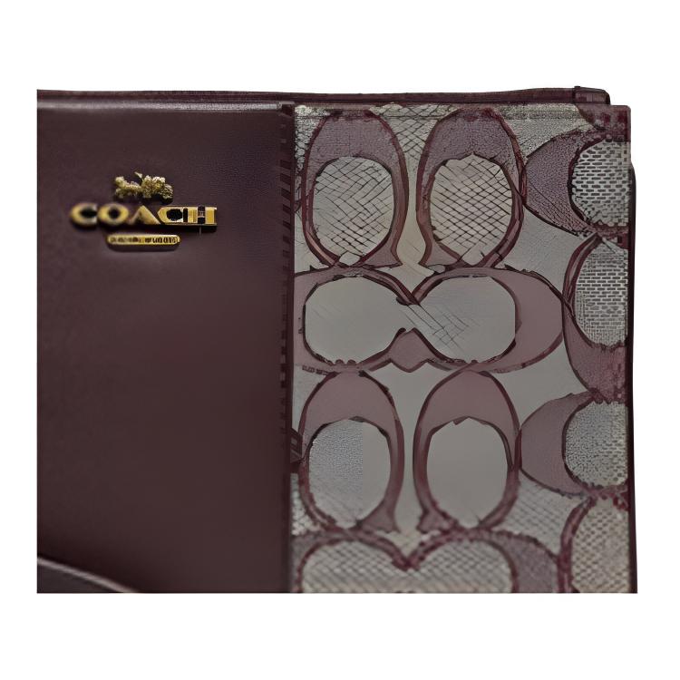 Женская сумка COACH Wristlet 19 (темно-коричневый) — фото 4