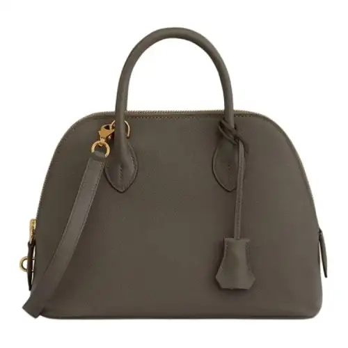 HERMES Bolide Evercolor Calfskin Handbag Regular Women's G8 Vert Maquis Forest Green