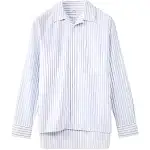 LOEWE Shirts Men's Light Blue Pointed Collar Moderate Shirt
