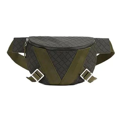 Bottega Veneta Polyester Coin Purse Fanny Pack Men's Open Country Green