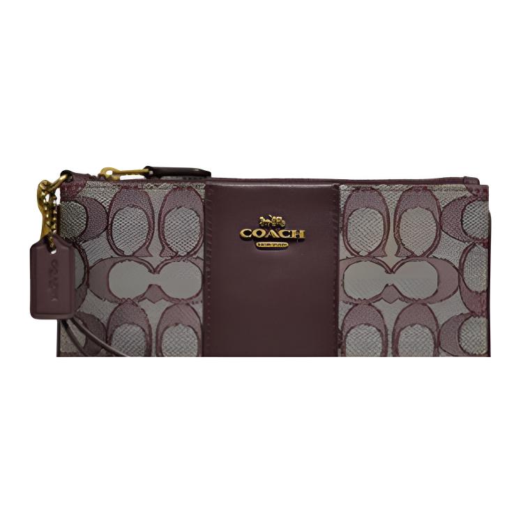 Женская сумка COACH Wristlet 19 (темно-коричневый) — фото 3