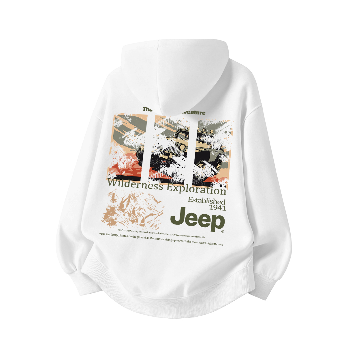 Худи Jeep lifestyle (серое)