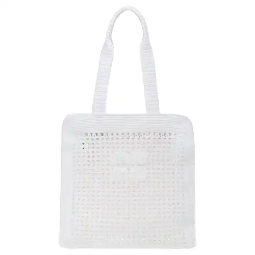 MIU MIU Fabric Shoulder Bag Women's White