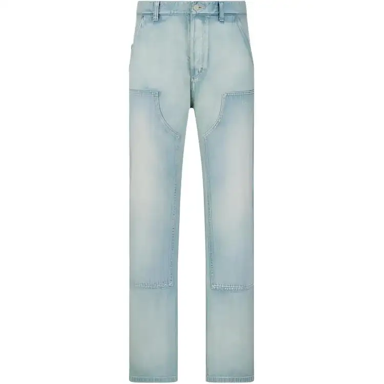 DIOR Jeans Men's Blue Moderate Cargo Pants
