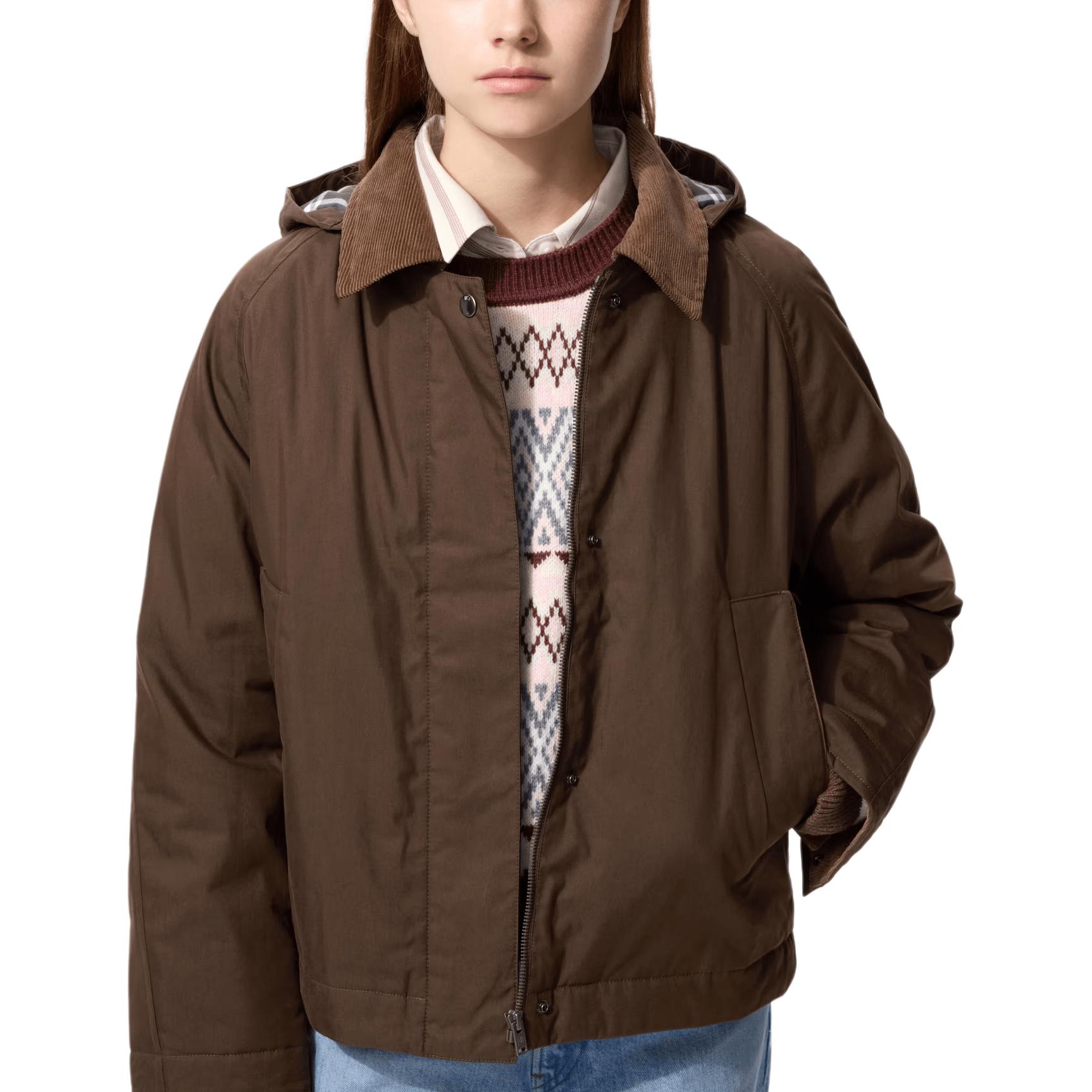 Женская куртка UNIQLO × JW Anderson FW25 (синяя)