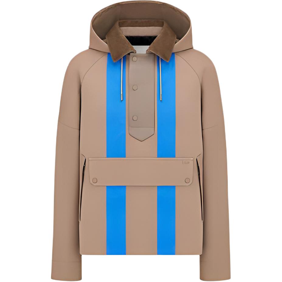 Мужская куртка Dior Hooded Jacket (коричневая)