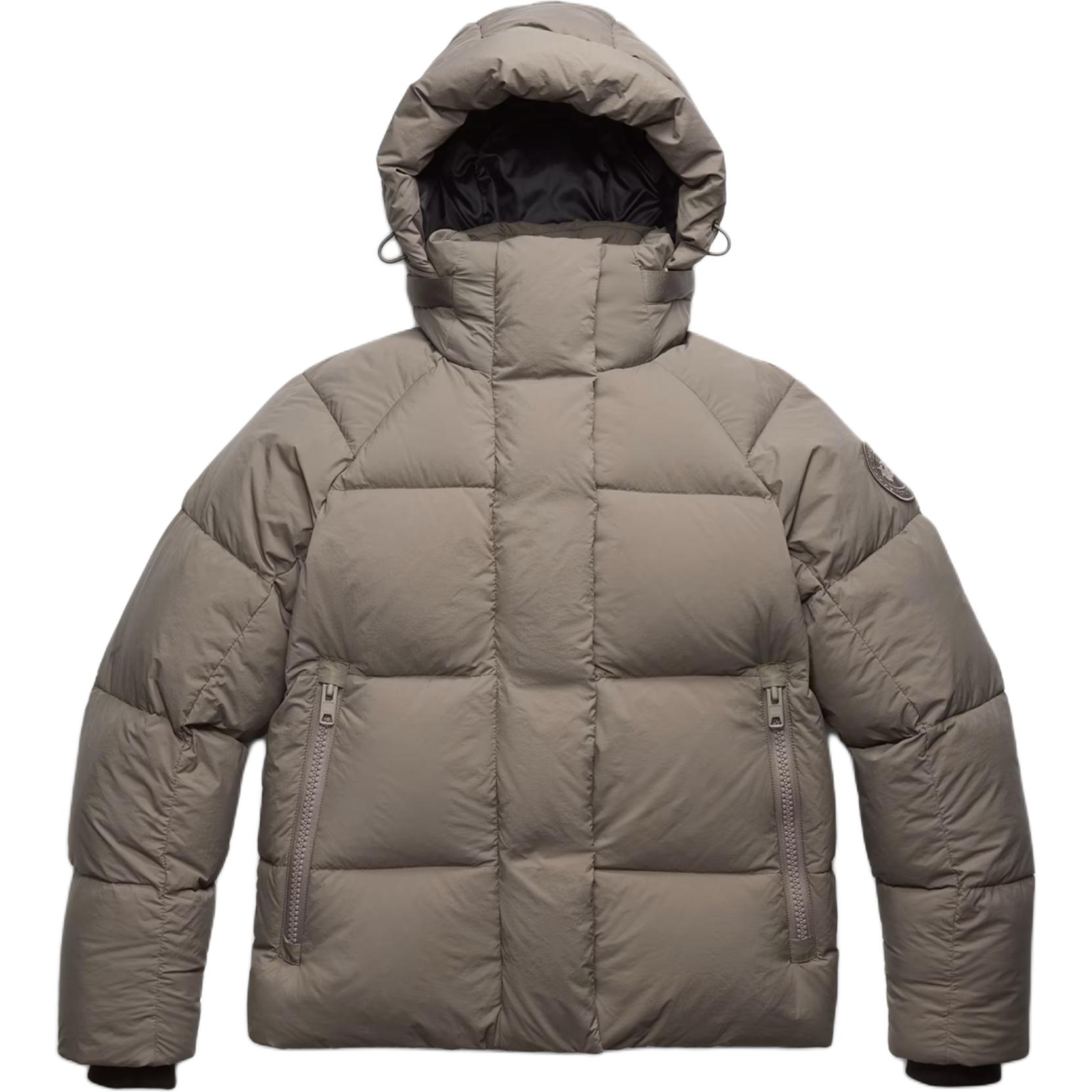 Canada Goose Canada Goose Junction Series Tonal Logo Removable Hood Zipper Long Sleeve Short Duck Down Jacket Parka Women's
