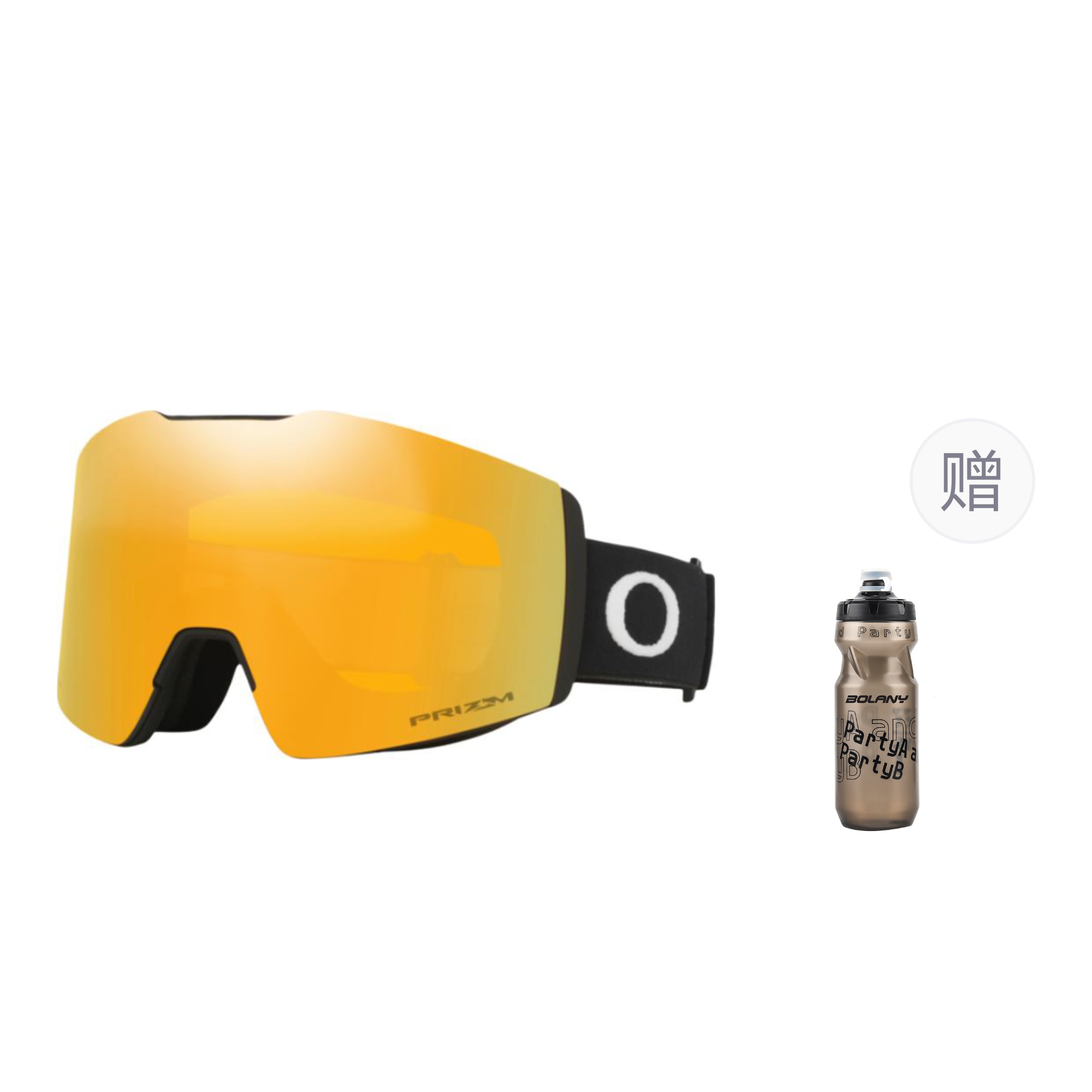 Oakley 7103 Fall Line M Asia Version Coverage Anti Fog, Snow Blindness Prevention, Anti Glare, Windproof Snap Buckle