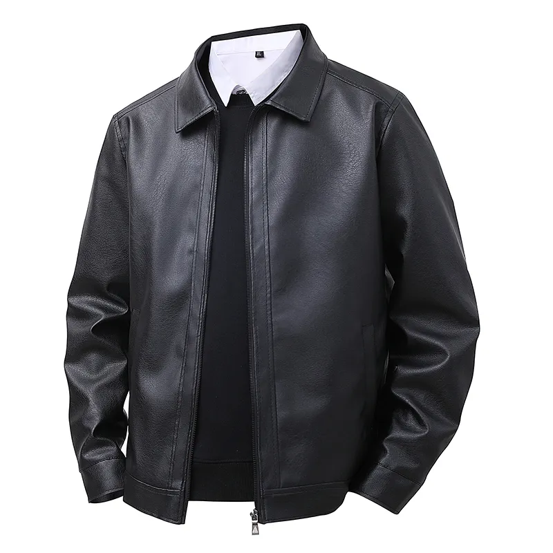 VanCamel Leather Jackets Unisex Lapel Moderate