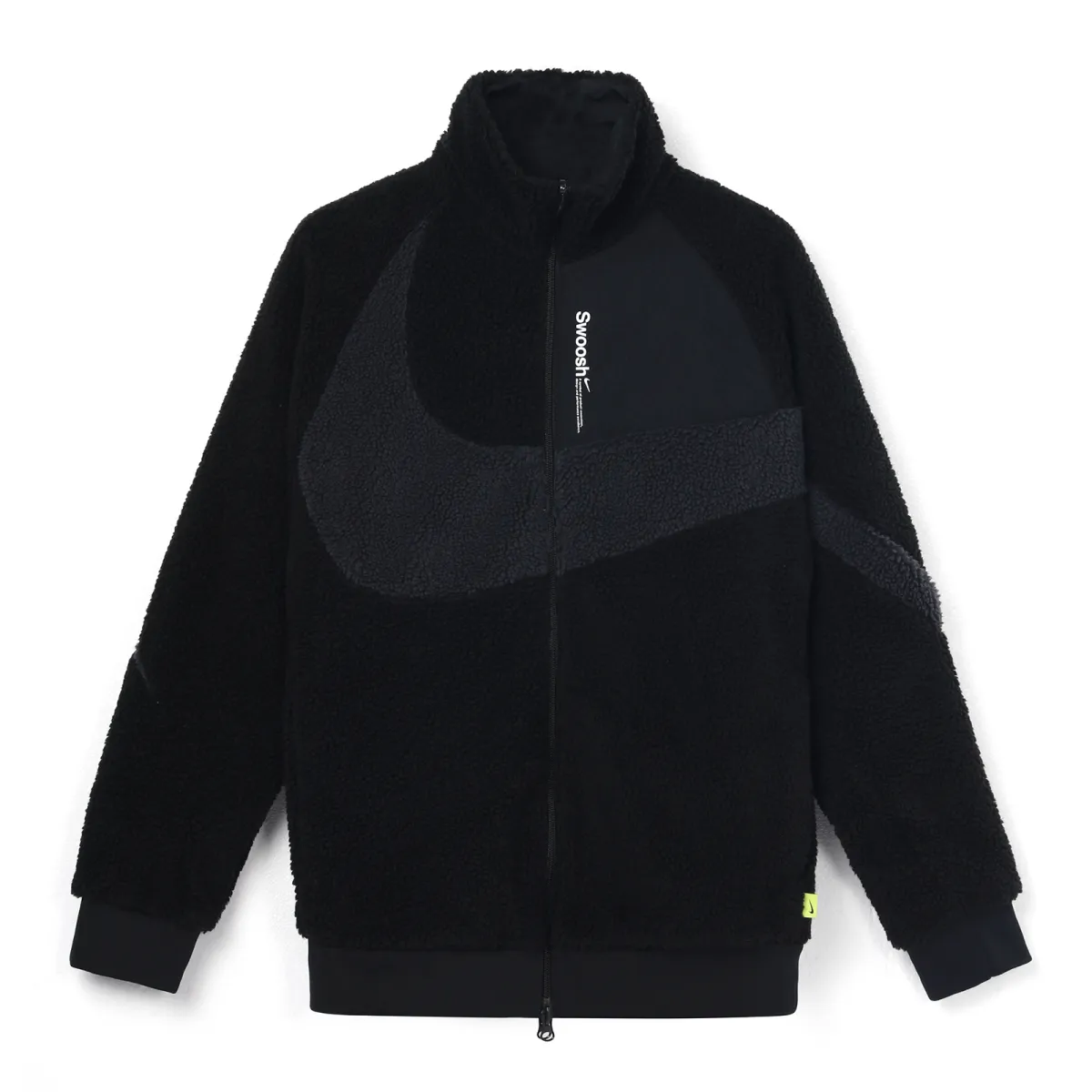 Nike Velvet Jackets Men's Black Stand Collar Moderate