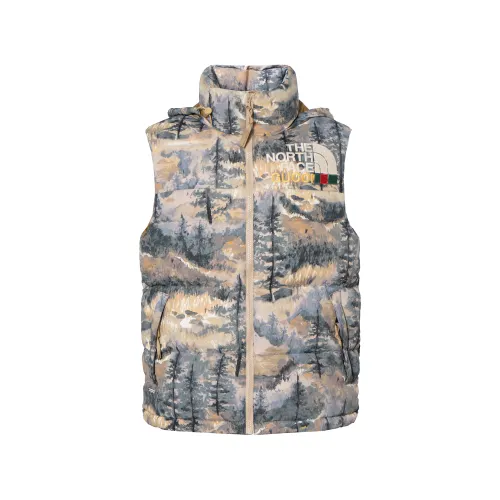 GUCCI X The North Face Padded Vest Forest Print