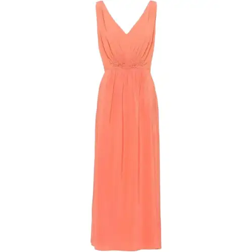 Miu Miu gathered-bodice silk dress