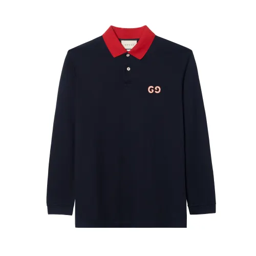 GUCCI FW22 Polo Shirt Men's Midnight Blue