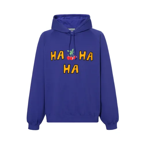 GUCCI Sweatshirts Men's Purple Hooded Moderate Regular
